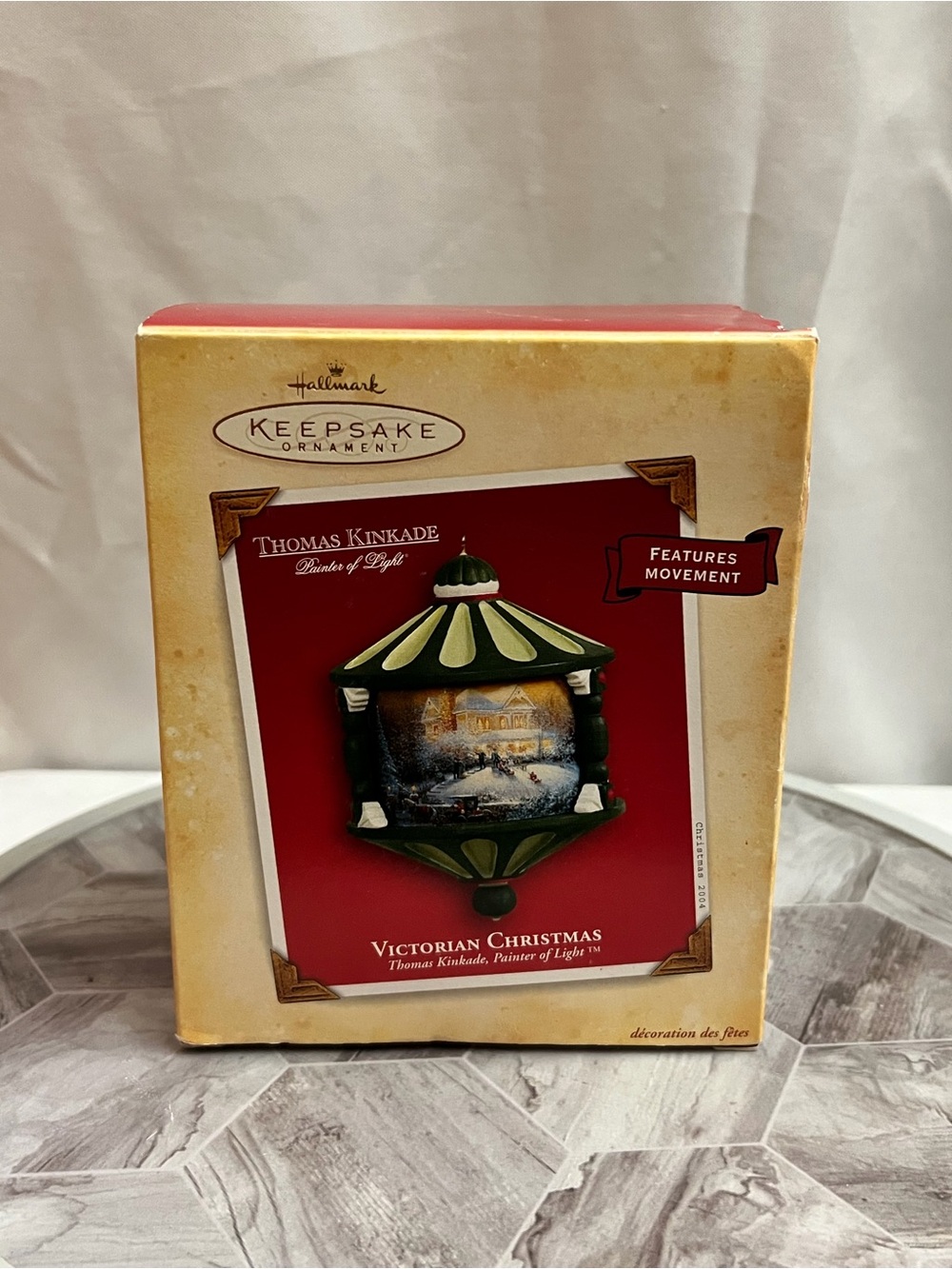 Hallmark Keepsake Thomas Kinkade Victorian Christmas 2004 Moving Ornament